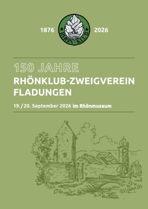Sa, 19.09. + So. 20.09.26 | Jubiläumsfeier 150 Jahre Rhönklub-Zweigverein Fladungen